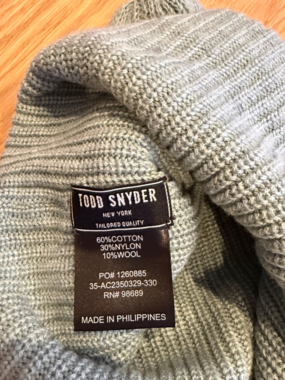 Todd Snyder seafoam Knit Beanie - Picture 2 of 2